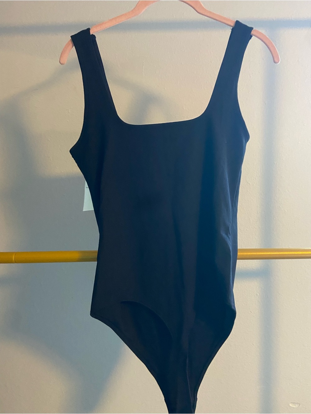 Abercrombie & Fitch Black Tank One-Piece Bodysuit